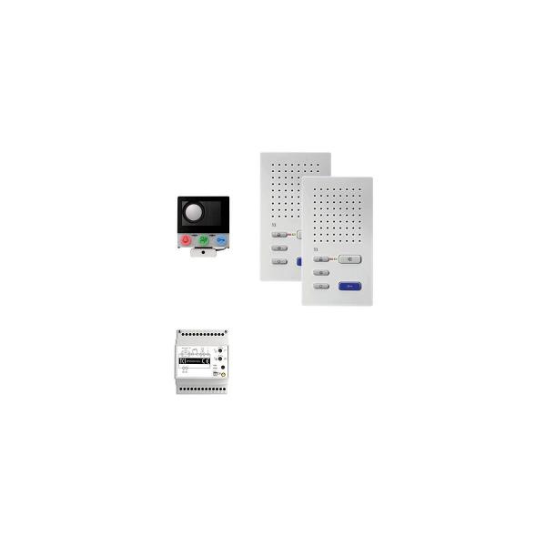 ARDEBO.de TCS PAIF020/003 audio:pack Einbau für 1 Wohneinheit mit Einbaulautsprecher ASI12000 + 2 x Freisprecher ISW3130 + Steuergerät BVS20
