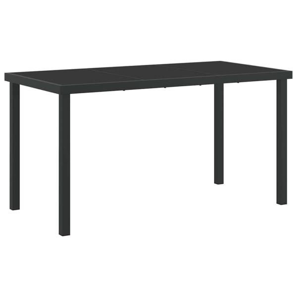 5-teiliges Garten-Ess-Set Grau Poly-Rattan