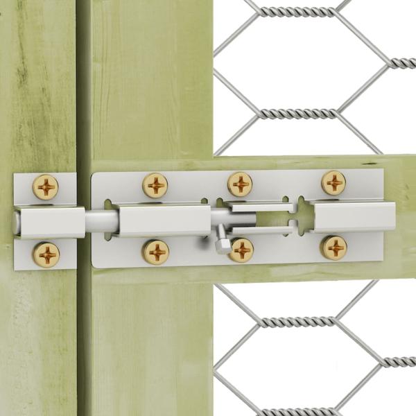 Hühnerstall 268x300x190 cm Massivholz Kiefer Imprägniert