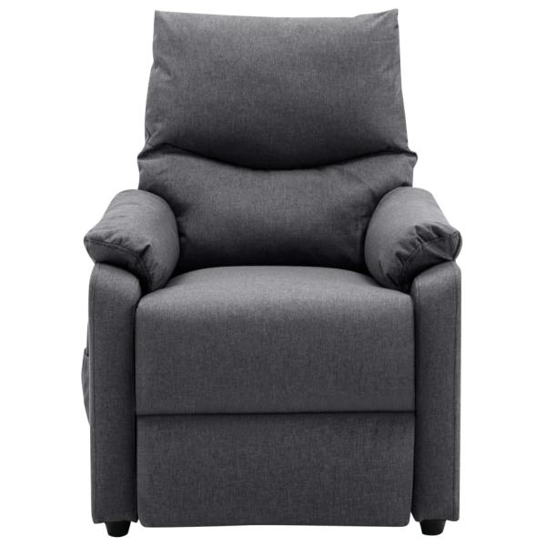 Massagesessel Dunkelgrau Stoff