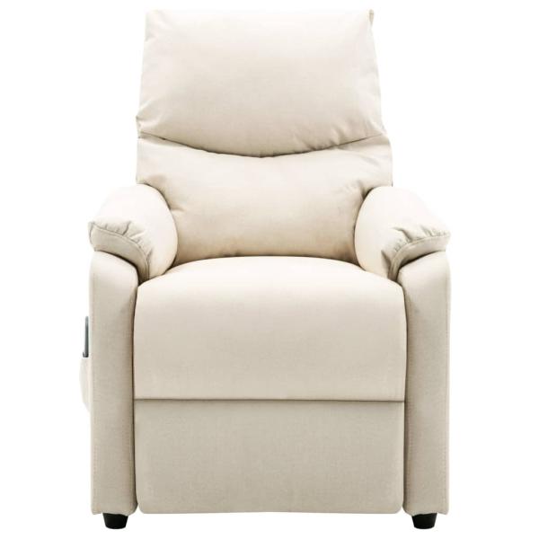 Massagesessel Creme Stoff