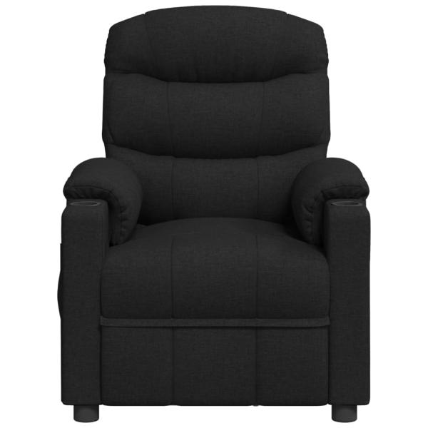 Massagesessel Elektrisch Schwarz Stoff