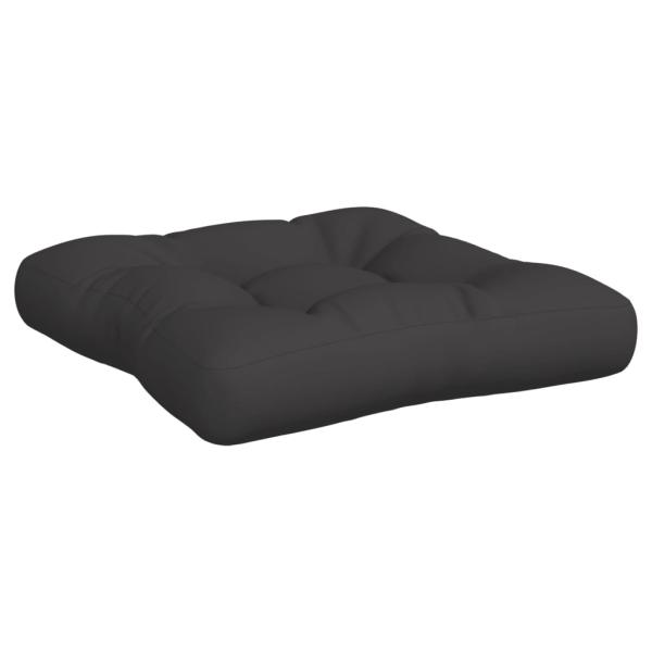 Palettenkissen 3-tlg. Schwarz Stoff