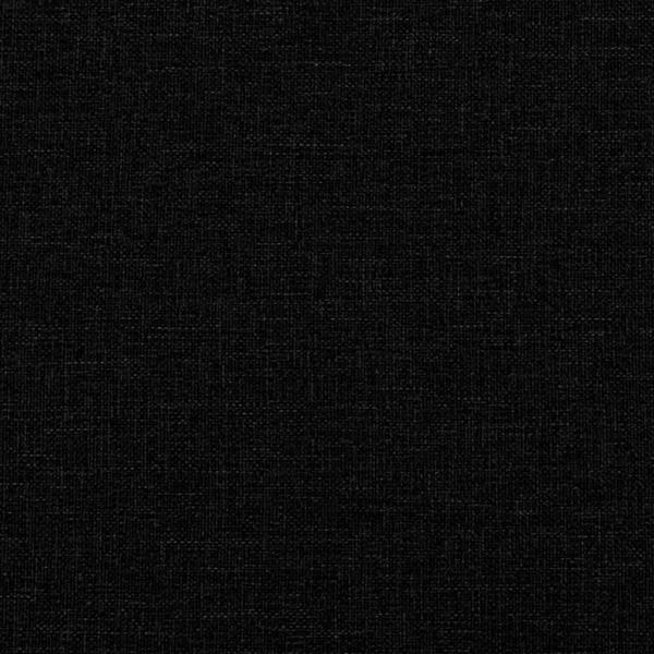 Sessel mit Fußhocker Schwarz Stoff