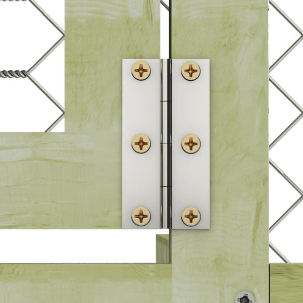 Hühnerstall 268x500x190 cm Massivholz Kiefer Imprägniert