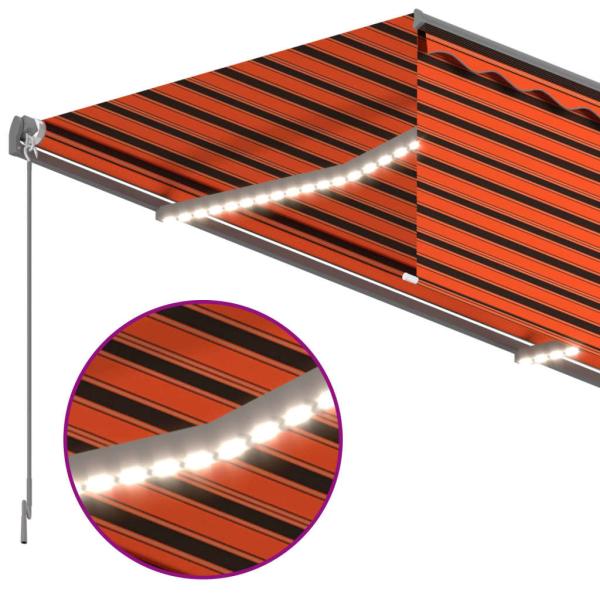 Markise Automatisch mit Rollo LED Windsensor 4,5x3m