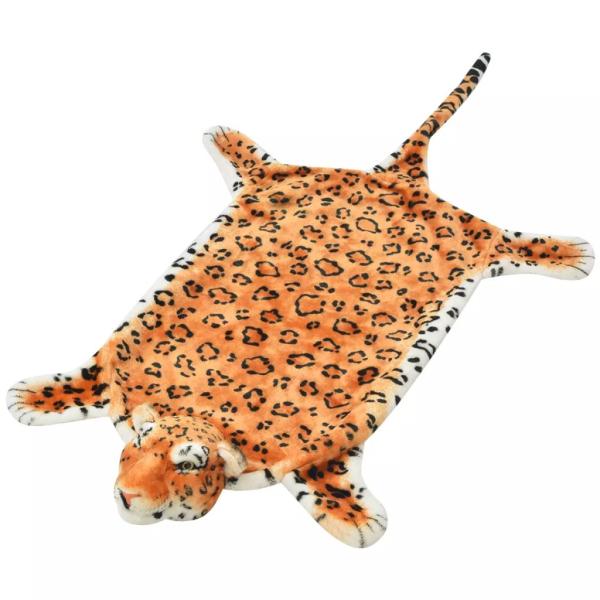 ARDEBO.de - Plüsch Leopardenfell Teppich 139 cm Braun