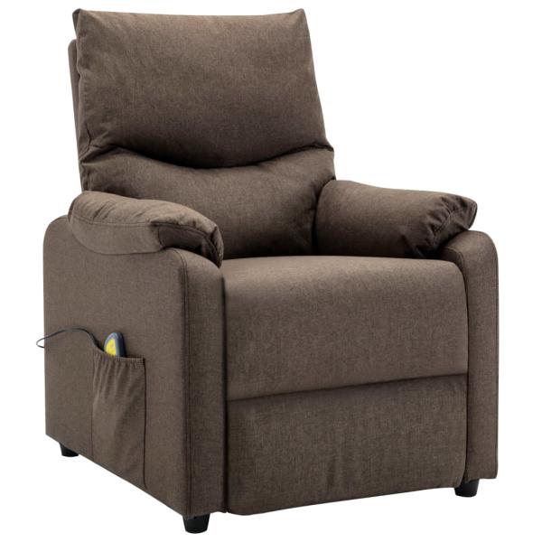 Massagesessel Braun Stoff