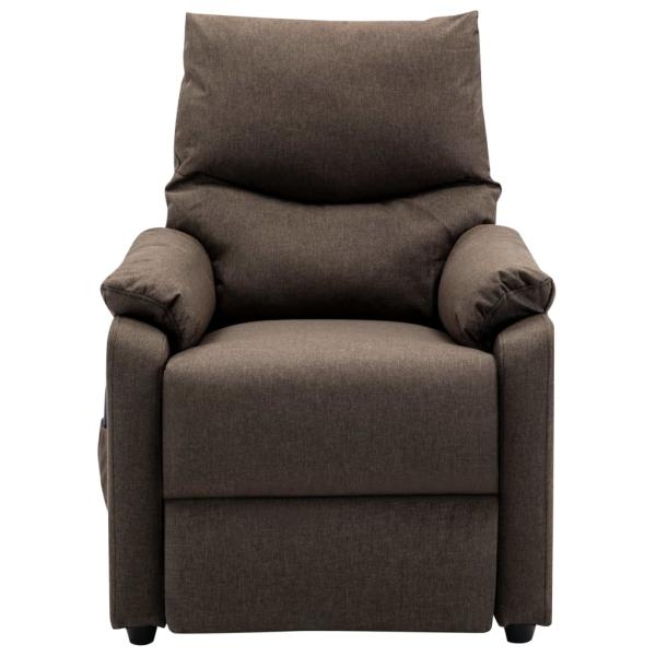 Massagesessel Braun Stoff