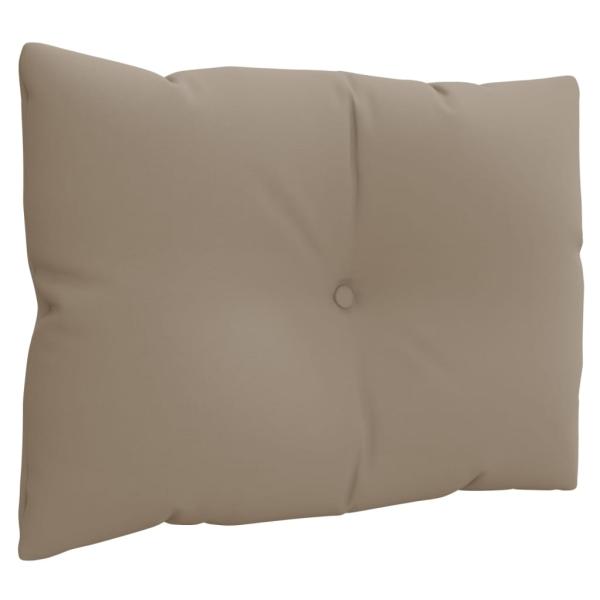 Palettenkissen 3-tlg. Taupe Stoff