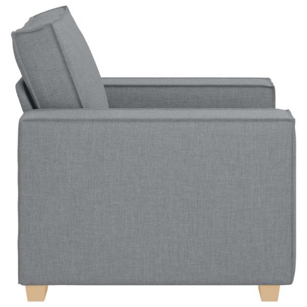 Sofa Stuhl Hellgrau 60 cm Stoff