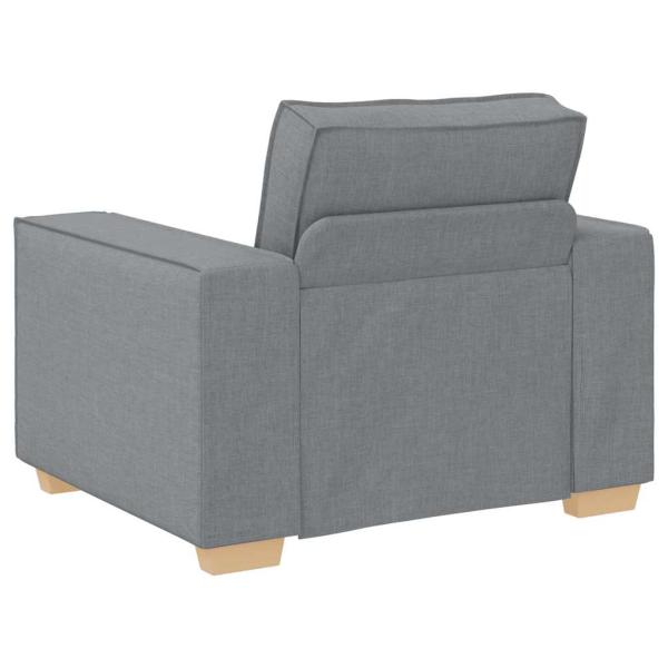Sofa Stuhl Hellgrau 60 cm Stoff