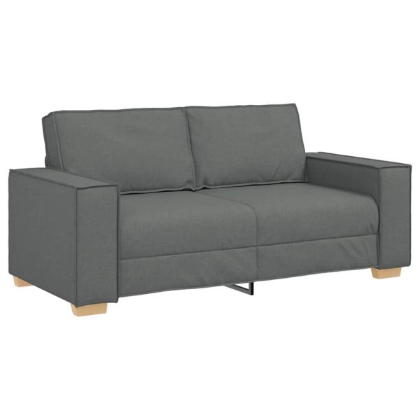 2-Sitzer Sofa Dunkelgrau 140 cm Stoff