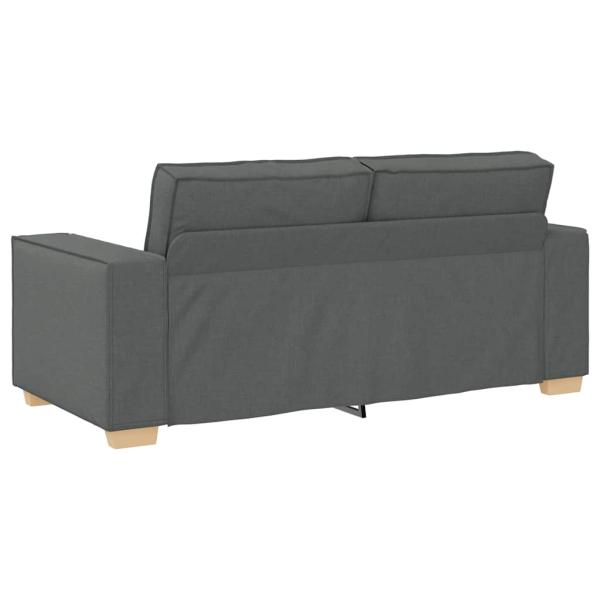 2-Sitzer Sofa Dunkelgrau 140 cm Stoff