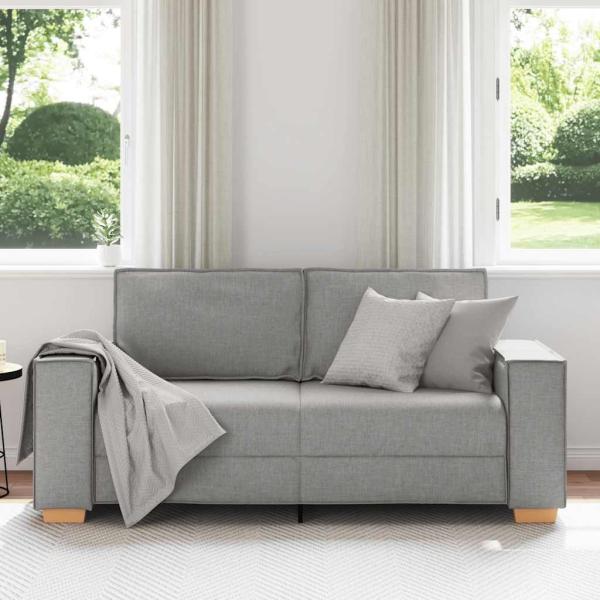 2-Sitzer Sofa Wolkengrau 140 cm Stoff