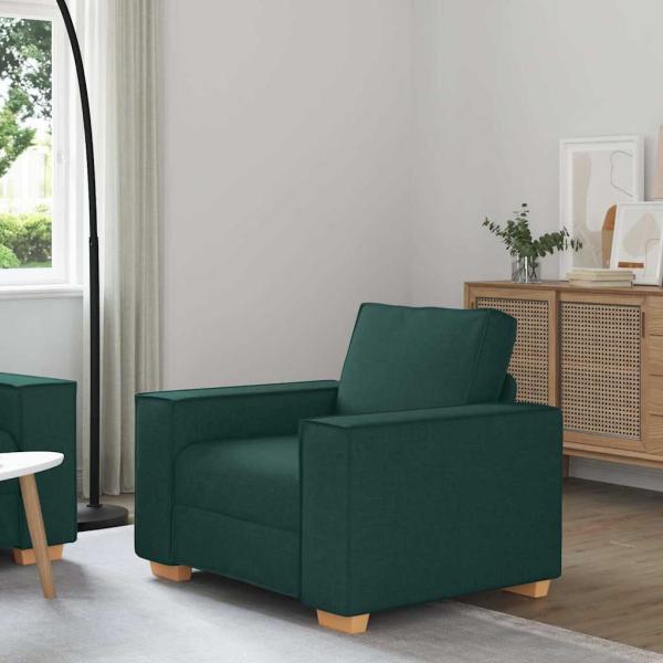ARDEBO.de - Sofa Stuhl Dunkelgrün 60 cm Stoff