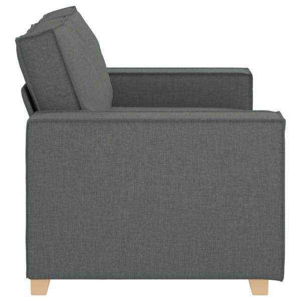 2-Sitzer Sofa Dunkelgrau 120 cm Stoff