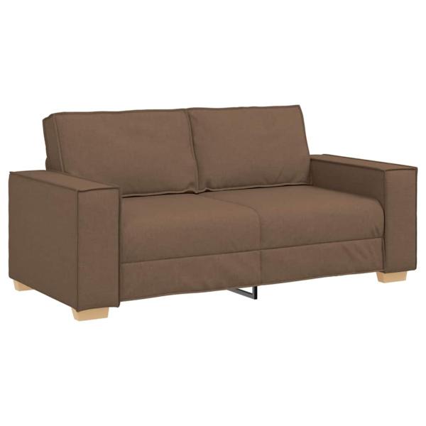 2-Sitzer Sofa Braun 140 cm Stoff