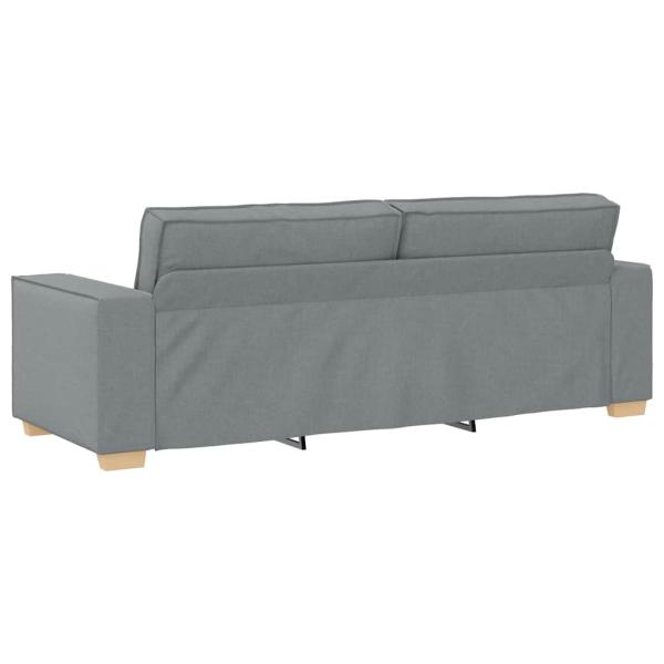 3-Sitzer-Sofa Hellgrau 180 cm Stoff