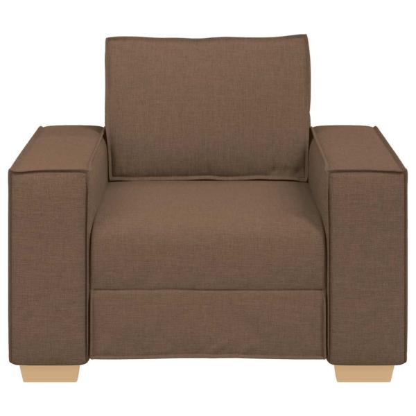 Sofa Stuhl Braun 100x78x84 cm Stoff