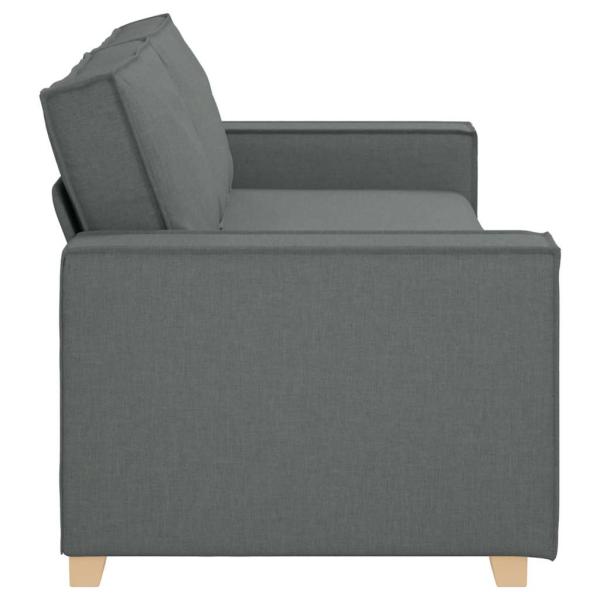 3-Sitzer-Sofa Dunkelgrau 180 cm Stoff