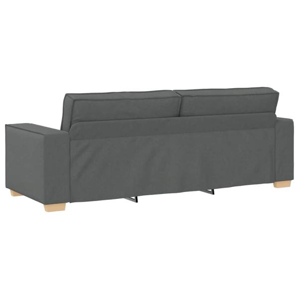 3-Sitzer-Sofa Dunkelgrau 180 cm Stoff