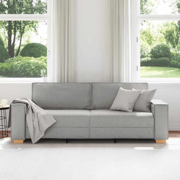 3-Sitzer-Sofa Wolkengrau 180 cm Stoff