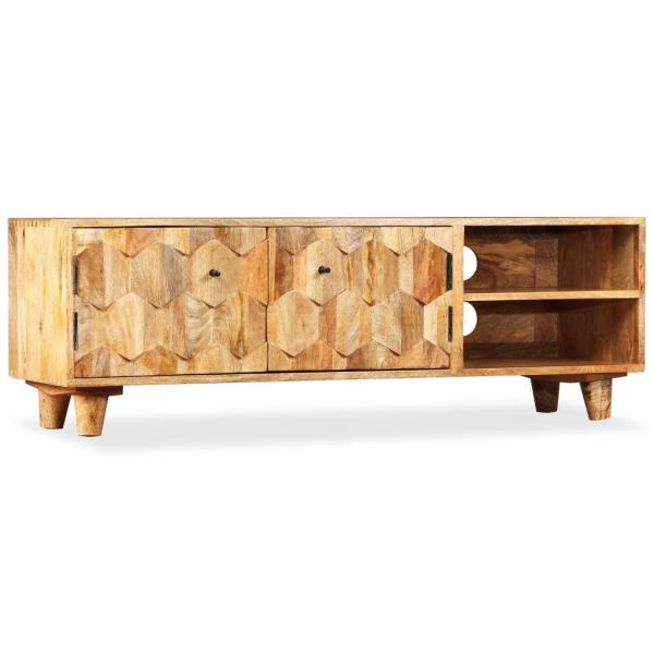ARDEBO.de - TV-Schrank Massivholz Mango 118x35x40 cm