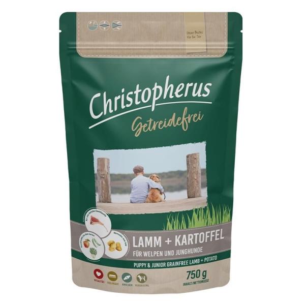 ARDEBO.de Christopherus Getreidefrei Welpe & Junghund mit Lamm & Kartoffel 750g