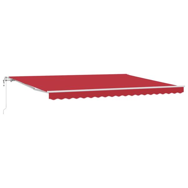 Automatische einziehbare Markise Rot 450x350 cm