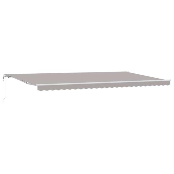 Automatische Einziehbare Markise Hellgrau 600x300 cm