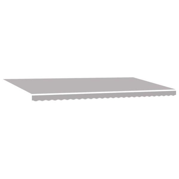 Manuelle Einziehbare Markise mit LED Hellgrau 600x300 cm