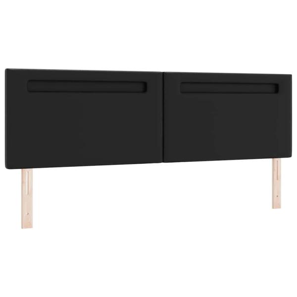 Boxspringbett mit Matratze Schwarz Super King Faux Leder