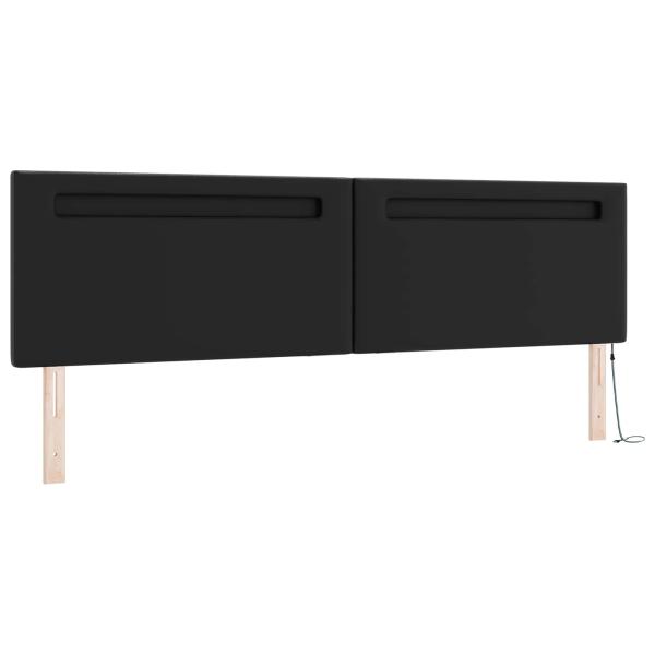 Boxspringbett mit Matratze Schwarz 200x200 cm Kunstleder