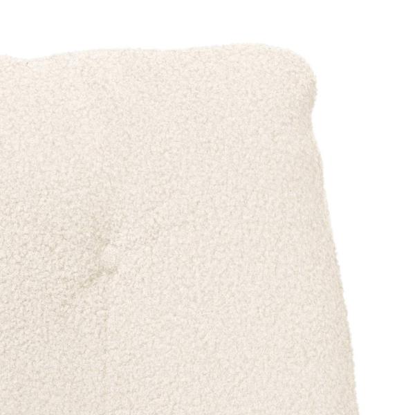 Entspannungsstuhl Creme Locken-ähnlicher Stoff