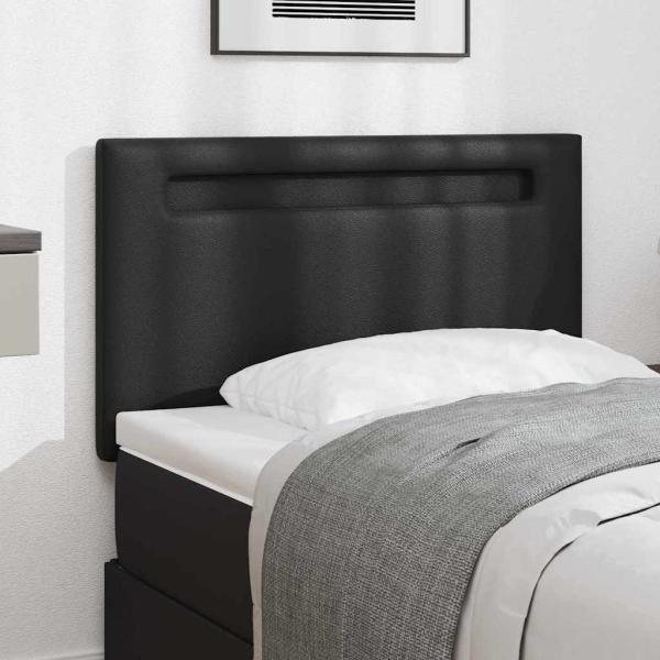 ARDEBO.de - Kopfteil Einfarbig Schwarz 100 cm Kunstleder