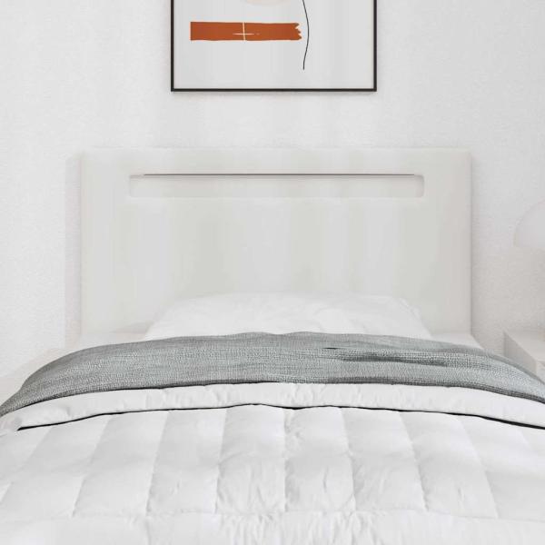 Kopfteil Einfaches Design Weiß 100 cm Kunstleder