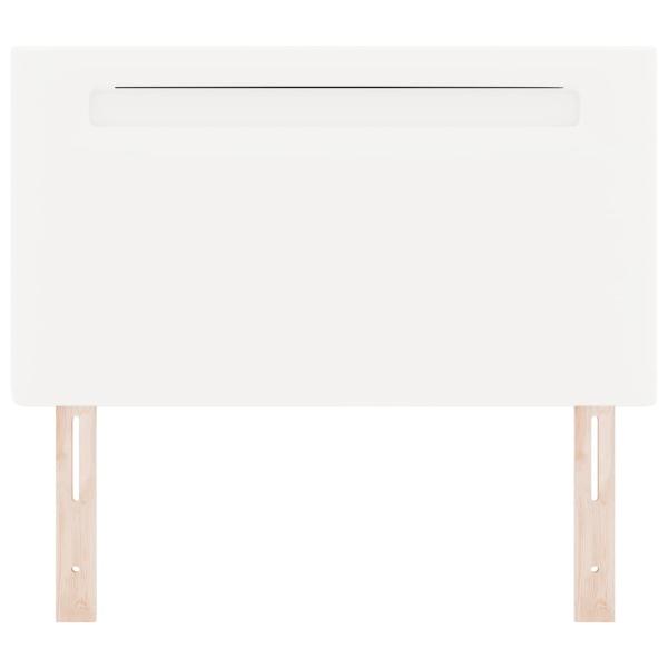 Kopfteil Einfaches Design Weiß 100 cm Kunstleder