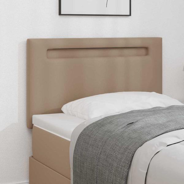 ARDEBO.de - Kopfteil Einfarbig Cappuccinobraun 100 cm Kunstleder