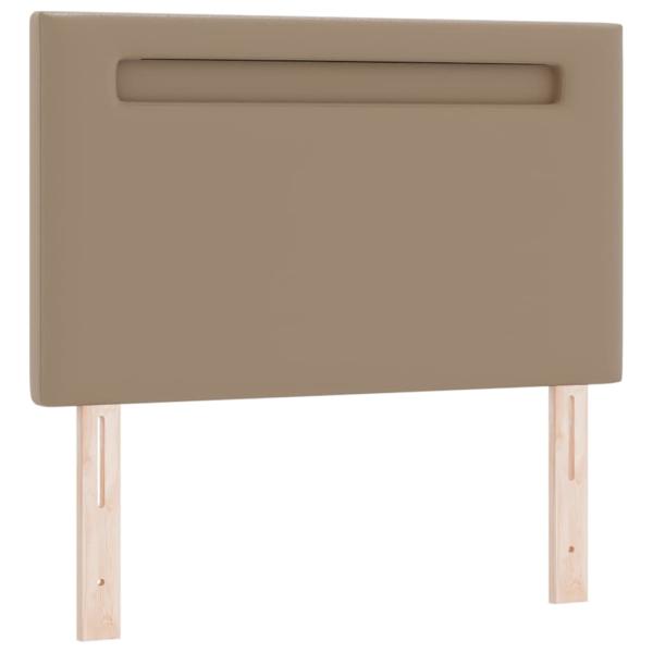 Kopfteil Einfarbig Cappuccinobraun 100 cm Kunstleder