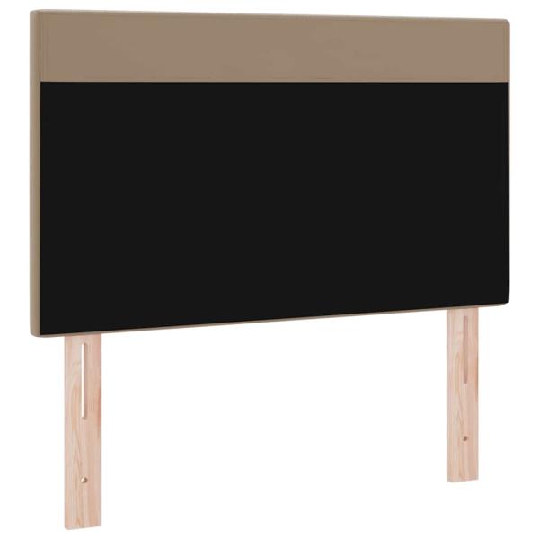 Kopfteil Einfarbig Cappuccinobraun 100 cm Kunstleder