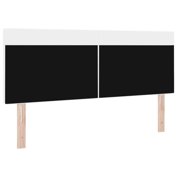 Kopfteil Einfarbig Weiß 140 cm Kunstleder