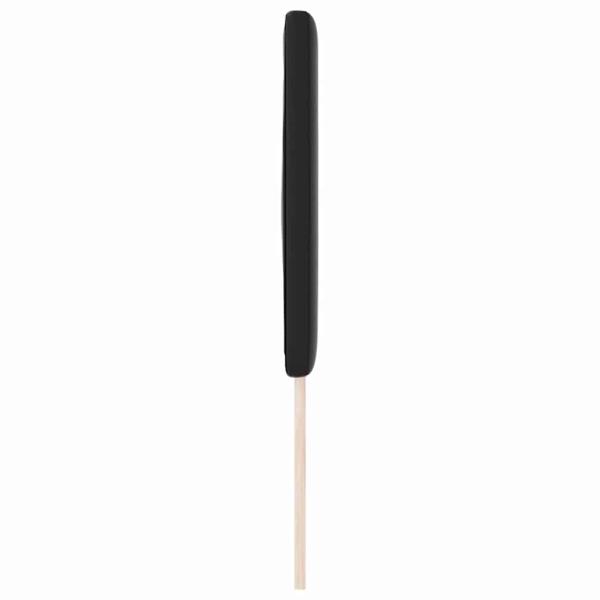 Kopfteil Einfarbig Schwarz 180 cm Kunstleder