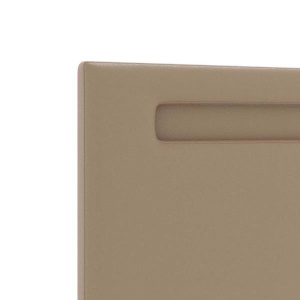 Kopfteil Einfarbig Cappuccinobraun 180 cm Kunstleder
