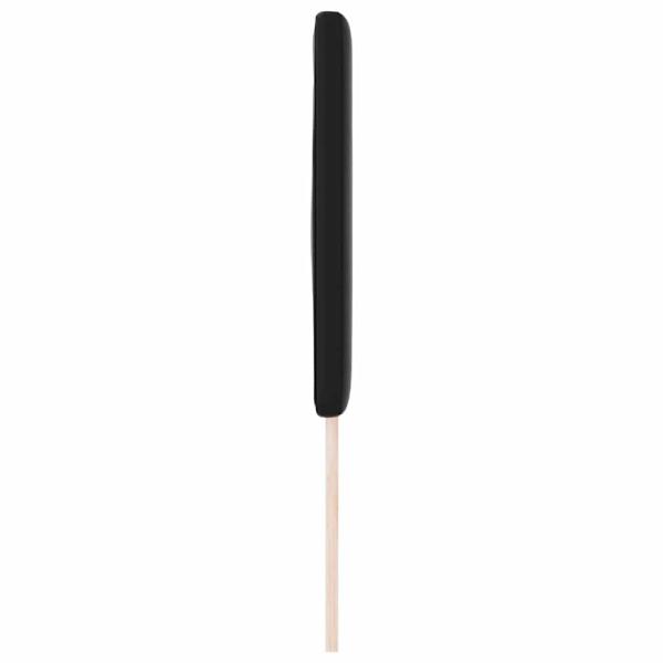 Kopfteil Einfarbig Schwarz 200 cm Kunstleder