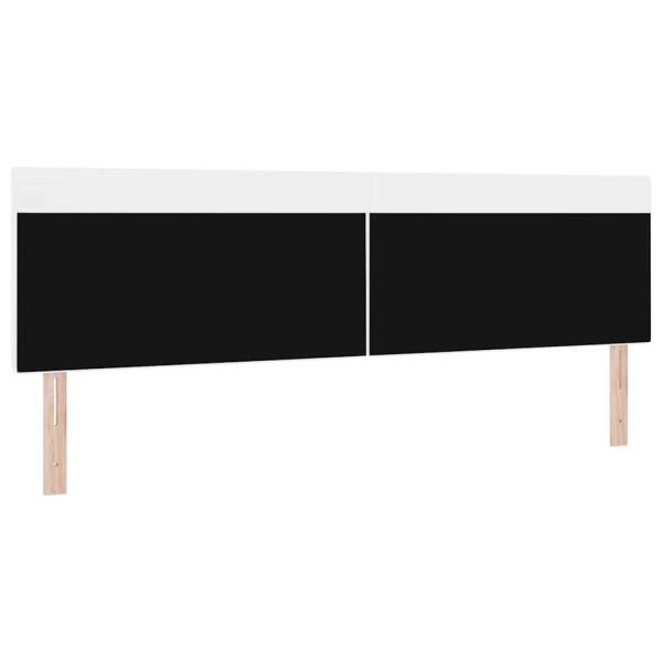 Kopfteil Einfarbig Weiß 200 cm Kunstleder