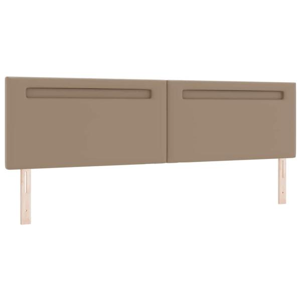 Kopfteil Einfarbig Cappuccinobraun 200 cm Kunstleder