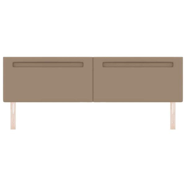 Kopfteil Einfarbig Cappuccinobraun 200 cm Kunstleder