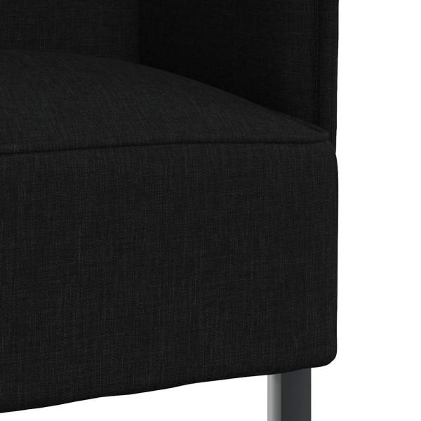 Hochlehner Sofa Schwarz 109x56x121 cm Stoff
