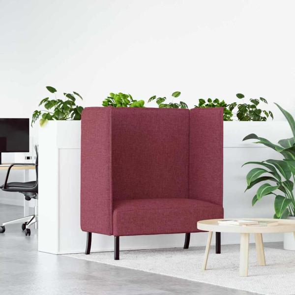 ARDEBO.de - Hochlehner Sofa Burgunderrot 109x56x121 cm Stoff